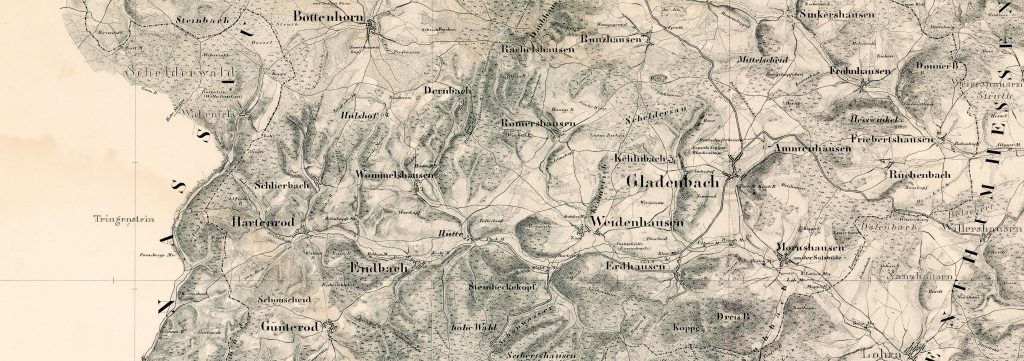 Historische Karte Gladenbach